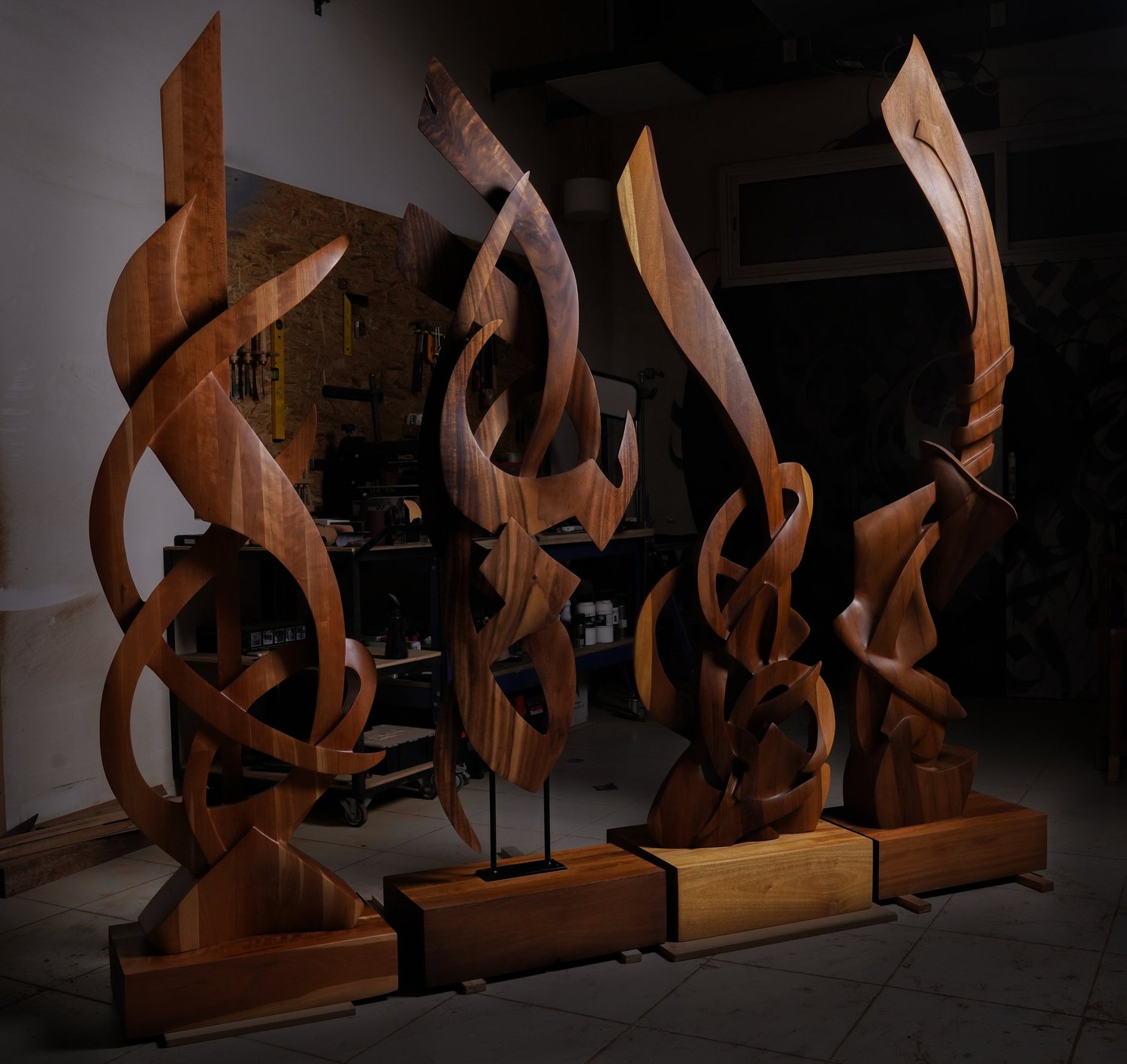 Sculptural work photographed in Alif’s studio